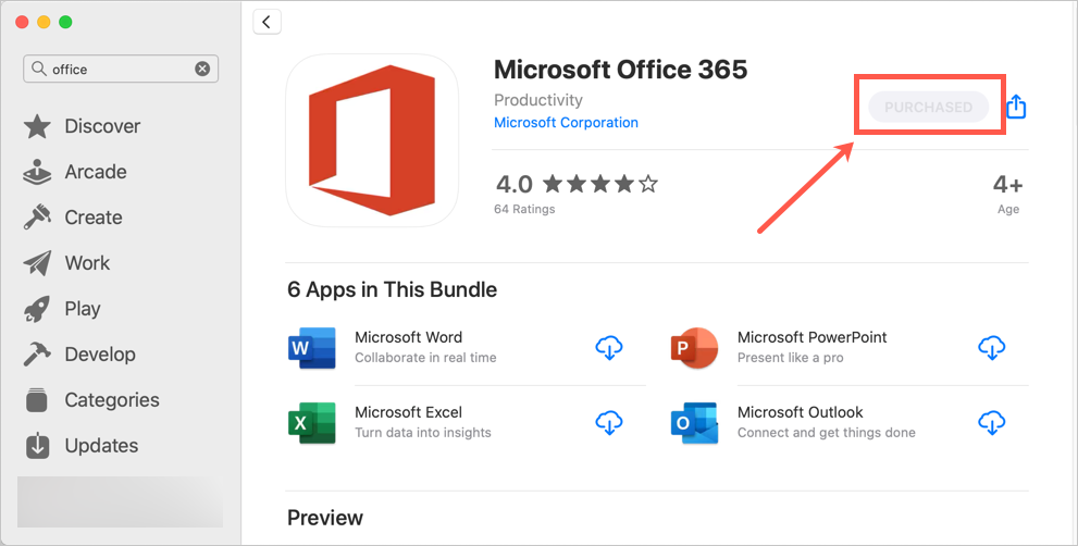 add a key for office 365 on mac